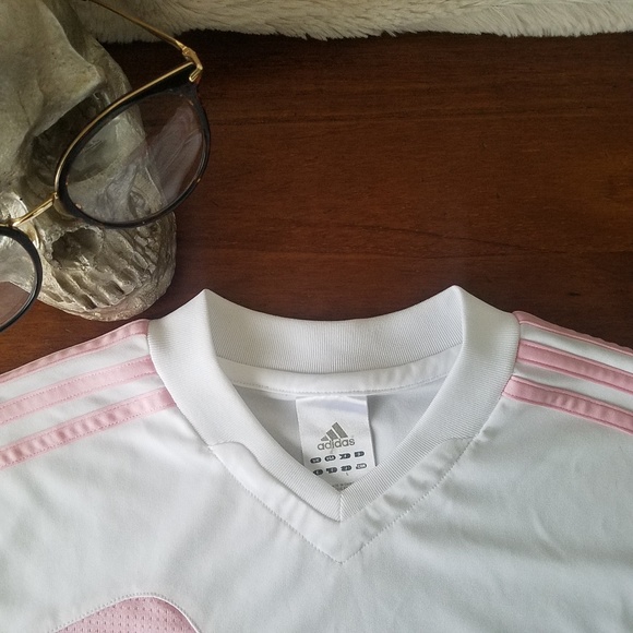 ADIDAS Short Sleeve Soccer Top Workout Shirt - Picture 6 of 8